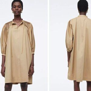 COS Tie-Detail Pleated Mini Dress